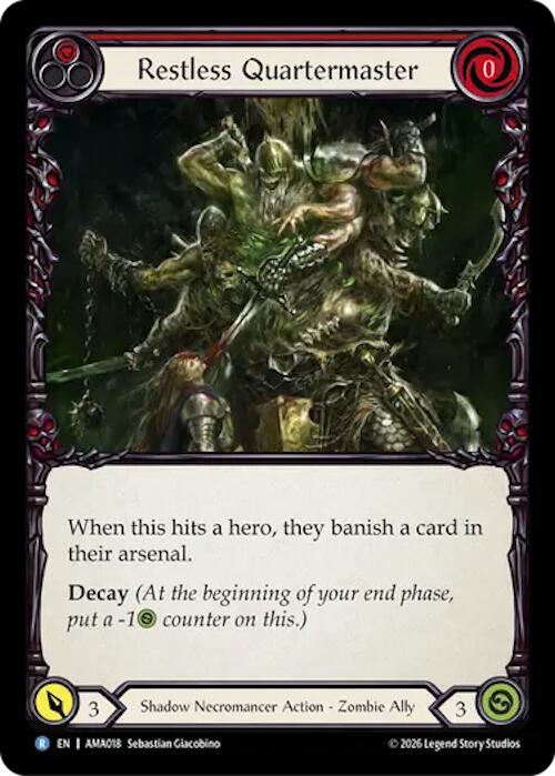 Restless Quartermaster, Armory Deck: Malice AMA018