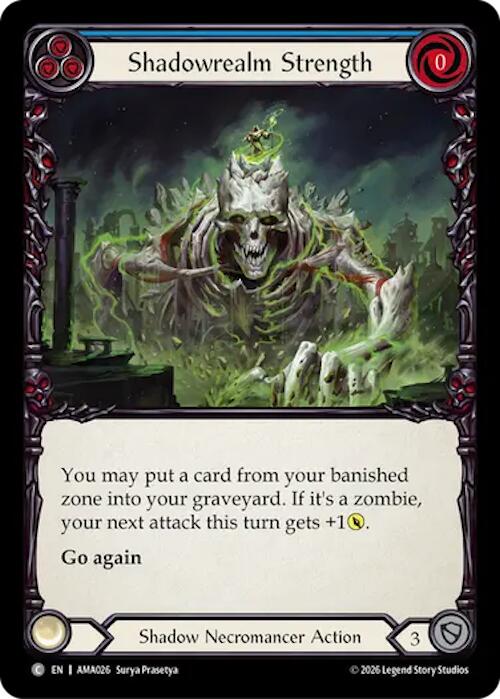 Shadowrealm Strength (Blue), Armory Deck: Malice AMA026