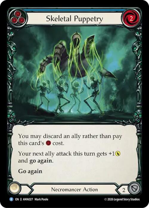 Skeletal Puppetry (Blue), Armory Deck: Malice AMA027