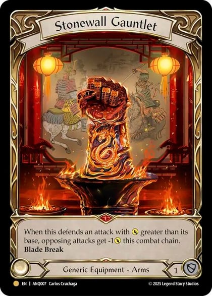 Stonewall Gauntlet, Compendium of Rathe - Antiquity Pack ANQ007