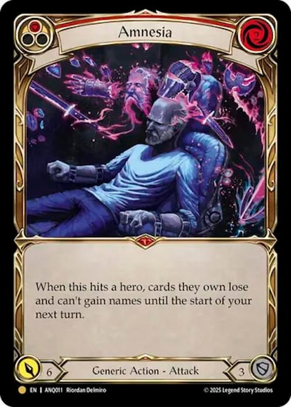 Amnesia (Red) (ANQ011), Compendium of Rathe - Antiquity Pack ANQ011