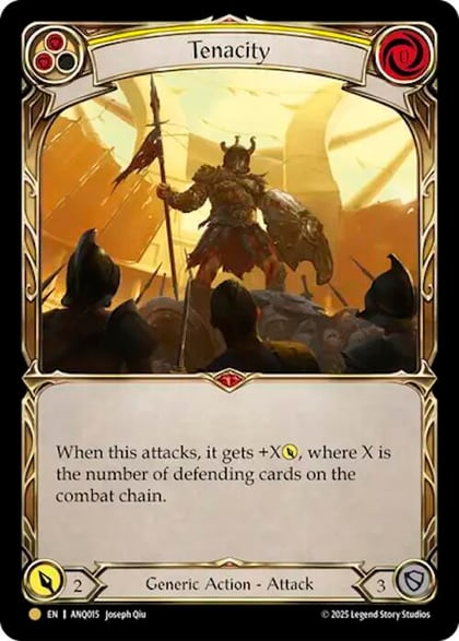 Tenacity (Yellow) (ANQ015), Compendium of Rathe - Antiquity Pack ANQ015