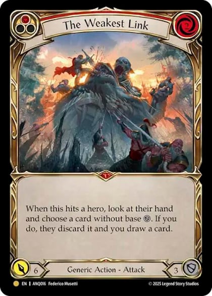 The Weakest Link (Red) (ANQ016), Compendium of Rathe - Antiquity Pack ANQ016