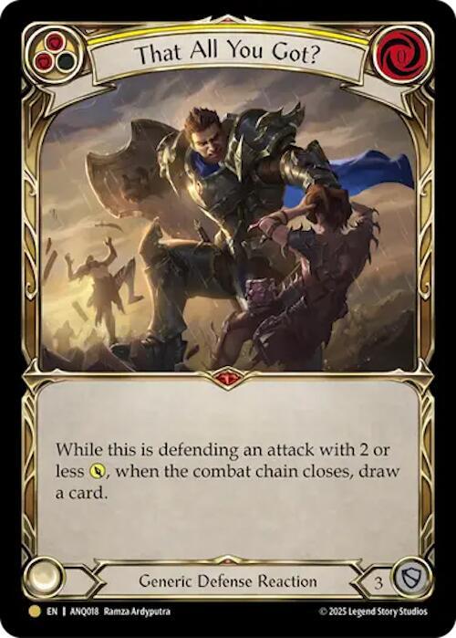 That All You Got (Yellow) (ANQ018), Compendium of Rathe - Antiquity Pack ANQ018