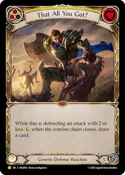 That All You Got (Yellow) (ANQ018), Compendium of Rathe - Antiquity Pack ANQ018