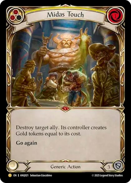 Midas Touch (Yellow) (ANQ021), Compendium of Rathe - Antiquity Pack ANQ021