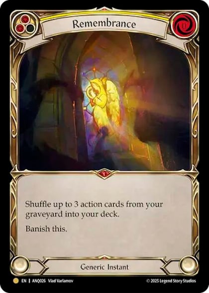 Remembrance (Yellow) (ANQ026), Compendium of Rathe - Antiquity Pack ANQ026