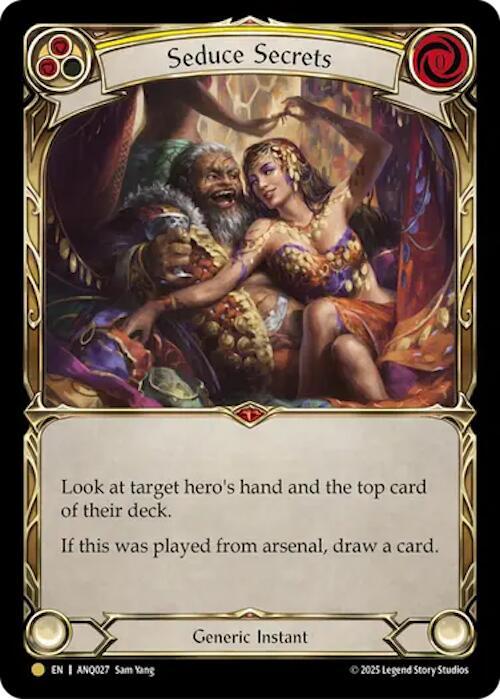 Seduce Secrets (Yellow) (ANQ027), Compendium of Rathe - Antiquity Pack ANQ027