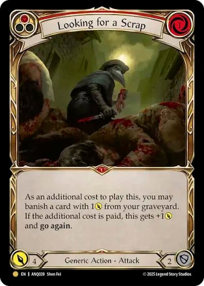 Looking For A Scrap (Red) (ANQ028), Compendium of Rathe - Antiquity Pack ANQ028