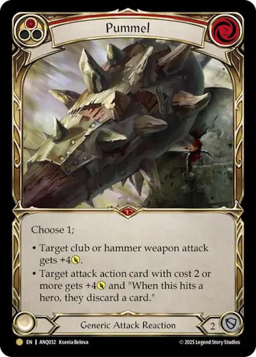 Pummel (Red) (ANQ032), Compendium of Rathe - Antiquity Pack ANQ032