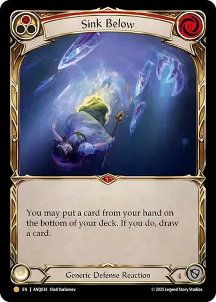 Sink Below (Red) (ANQ034), Compendium of Rathe - Antiquity Pack ANQ034