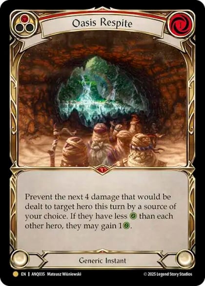 Oasis Respite (Red) (ANQ035), Compendium of Rathe - Antiquity Pack ANQ035