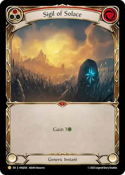 Sigil Of Solace (Red) (ANQ036), Compendium of Rathe - Antiquity Pack ANQ036