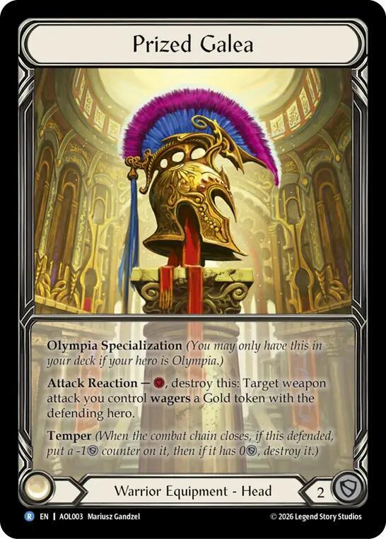 Prized Galea (Extended Art), Armory Deck: Olympia AOL003