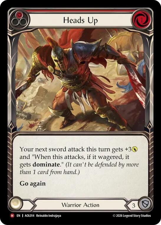 Heads Up, Armory Deck: Olympia AOL014