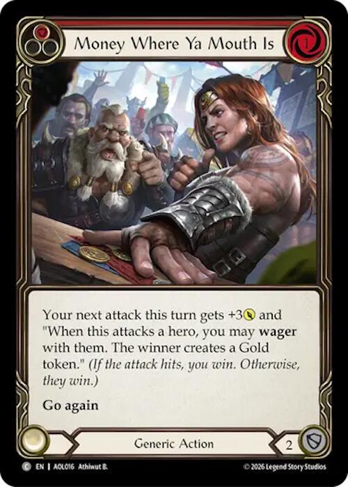 Money Where Ya Mouth Is (Red), Armory Deck: Olympia AOL016