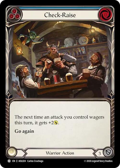 Check-Raise (Blue), Armory Deck: Olympia AOL024