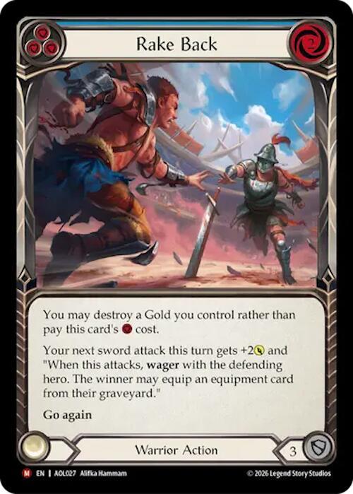 Rake Back (Blue), Armory Deck: Olympia AOL027