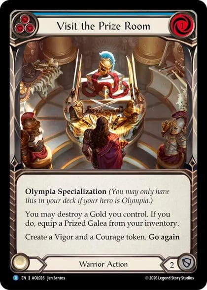 Visit the Prize Room, Armory Deck: Olympia AOL028