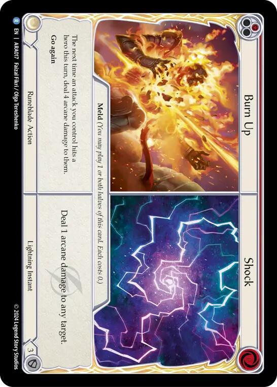 Burn Up // Shock, Blitz Deck: Rosetta - Aurora ARA017