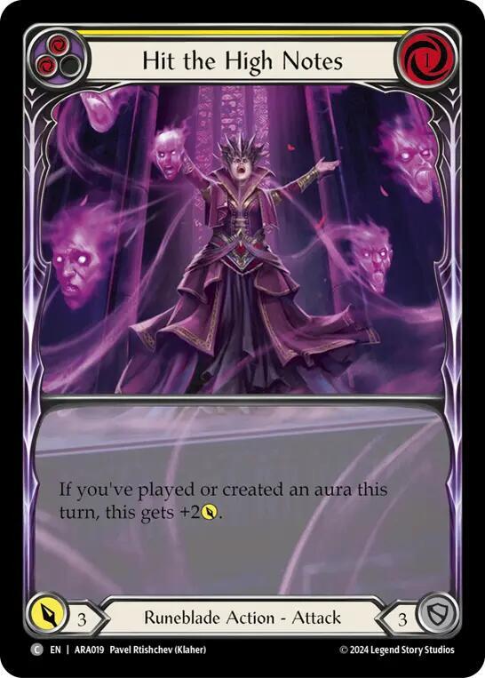 Hit the High Notes (Yellow), Blitz Deck: Rosetta - Aurora ARA019