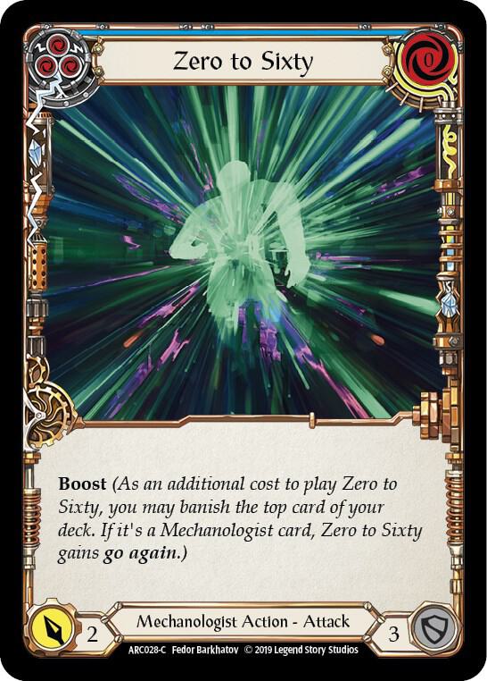 Zero to Sixty (Blue), Arcane Rising ARC028