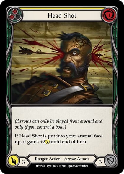 Head Shot (Yellow), Arcane Rising ARC058