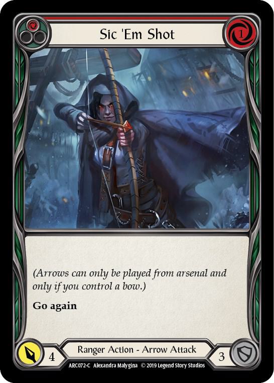 Sic 'Em Shot (Red), Arcane Rising ARC072