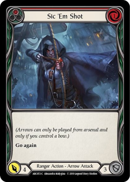 Sic 'Em Shot (Red), Arcane Rising ARC072