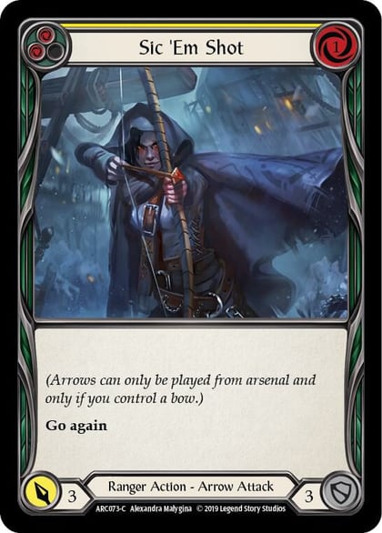 Sic 'Em Shot (Yellow), Arcane Rising ARC073