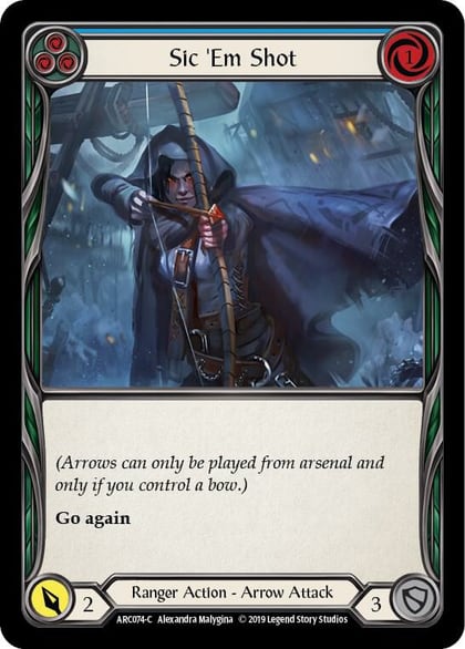 Sic 'Em Shot (Blue), Arcane Rising ARC074
