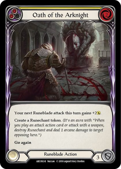 Oath of the Arknight (Yellow), Arcane Rising ARC092