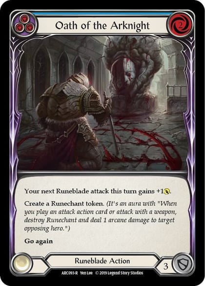 Oath of the Arknight (Blue), Arcane Rising ARC093