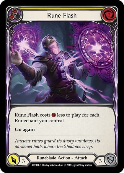 Rune Flash (Yellow), Arcane Rising ARC101
