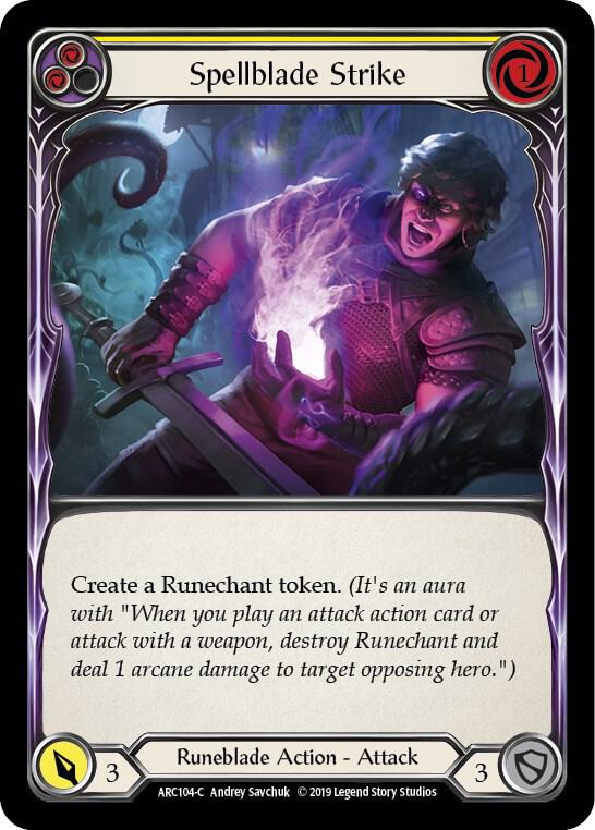 Spellblade Strike (Yellow), Arcane Rising ARC104