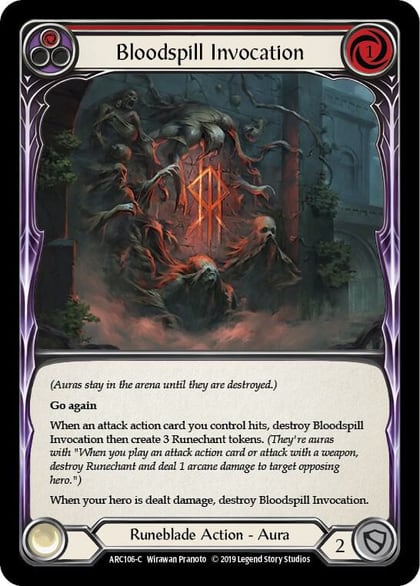 Bloodspill Invocation (Red), Arcane Rising ARC106