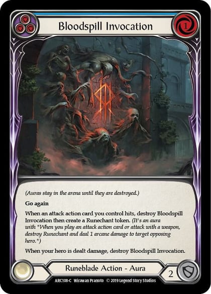 Bloodspill Invocation (Blue), Arcane Rising ARC108
