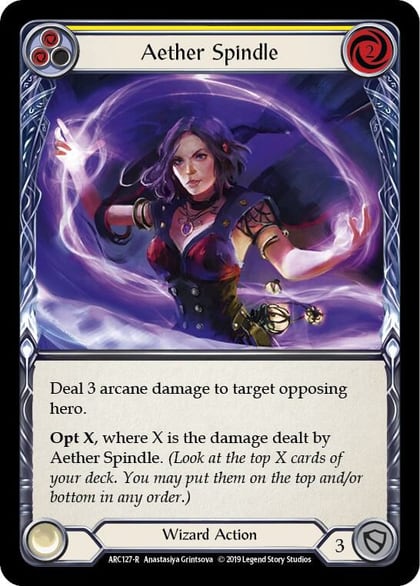 Aether Spindle (Yellow), Arcane Rising ARC127