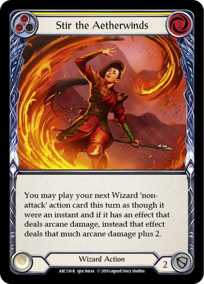 Stir the Aetherwinds (Yellow), Arcane Rising ARC130