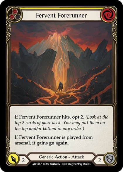 Fervent Forerunner (Yellow), Arcane Rising ARC183