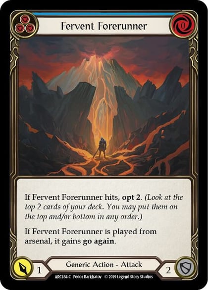Fervent Forerunner (Blue), Arcane Rising ARC184