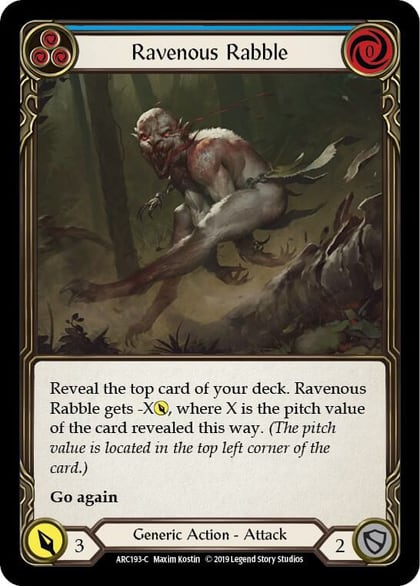 Ravenous Rabble (Blue), Arcane Rising ARC193