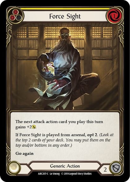 Force Sight (Yellow), Arcane Rising ARC207