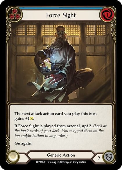 Force Sight (Blue), Arcane Rising ARC208