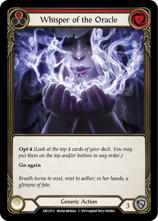 Whisper of the Oracle (Red), Arcane Rising ARC215