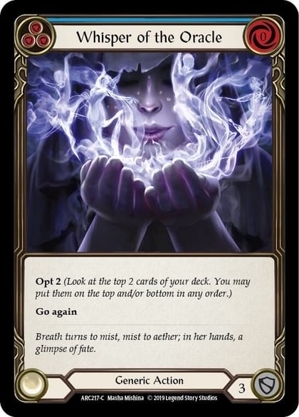 Whisper of the Oracle (Blue), Arcane Rising ARC217