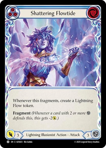 Shattering Flowtide (Blue), Armory Deck: Zyggy AZS023