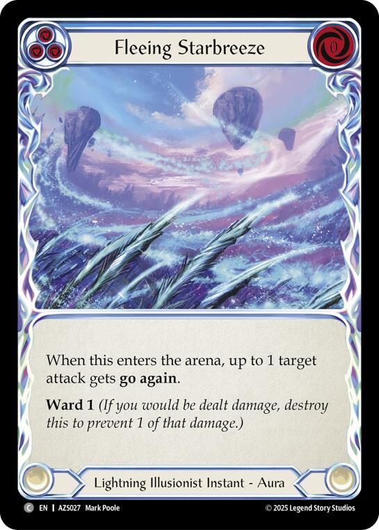 Fleeing Starbreeze (Blue), Armory Deck: Zyggy AZS027