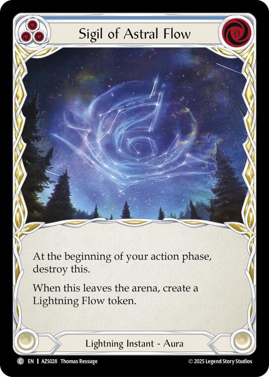 Sigil Of Astral Flow (Blue), Armory Deck: Zyggy AZS028