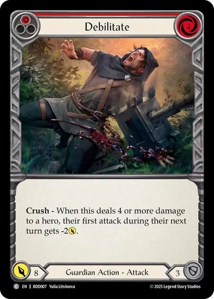 Debilitate (Red), Welcome Deck Bravo BDD007
